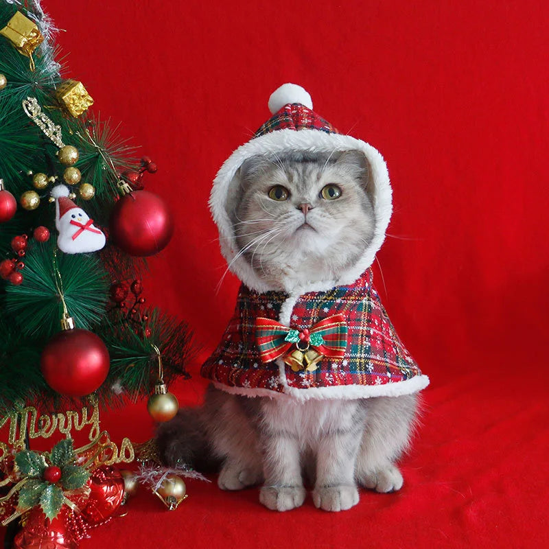 Christmas Clothes for Dogs Cat Outdoor Clothing Warm Cute Winter Funny Holiday Photo Outfits Pet Products Supplies Sweater