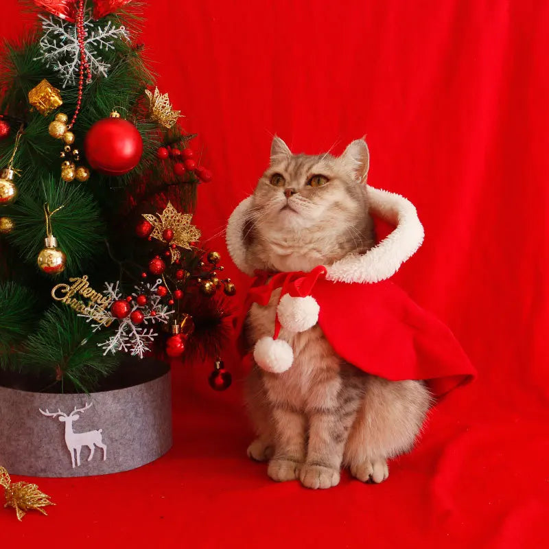 Christmas Clothes for Dogs Cat Outdoor Clothing Warm Cute Winter Funny Holiday Photo Outfits Pet Products Supplies Sweater